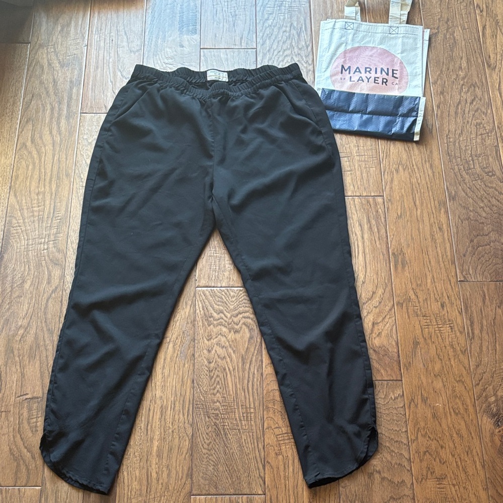 Marine Layer Women’s Black Pants with Tote NWOT